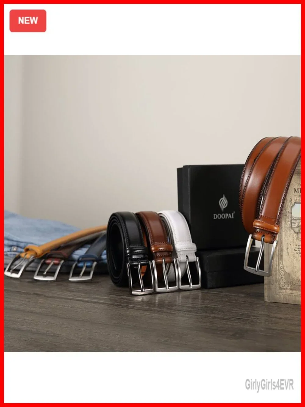 Genuine Leather Dress Belt 2 Pack 1.32